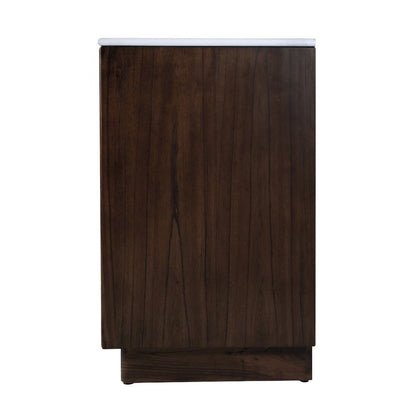 Gannet 72 in. W Wood Double Sink 5 Drawer Vanity Set, Brown