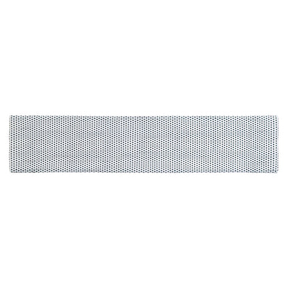 Laguna 66.5 in. W Rectangular Rattan Backless Accent Bench, White and Navy