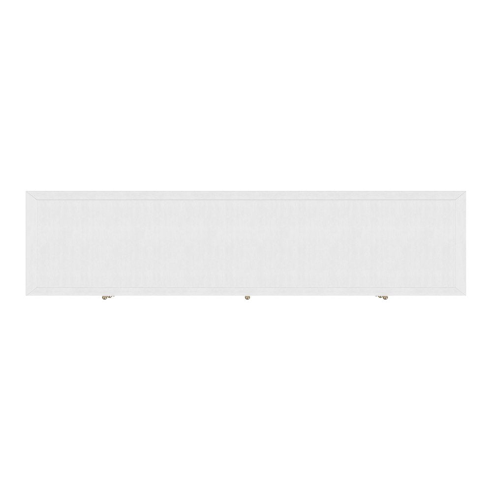 Nora 84 in. W Rectangular Wood 9 Drawer Dresser, White