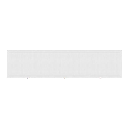 Nora 84 in. W Rectangular Wood 9 Drawer Dresser, White