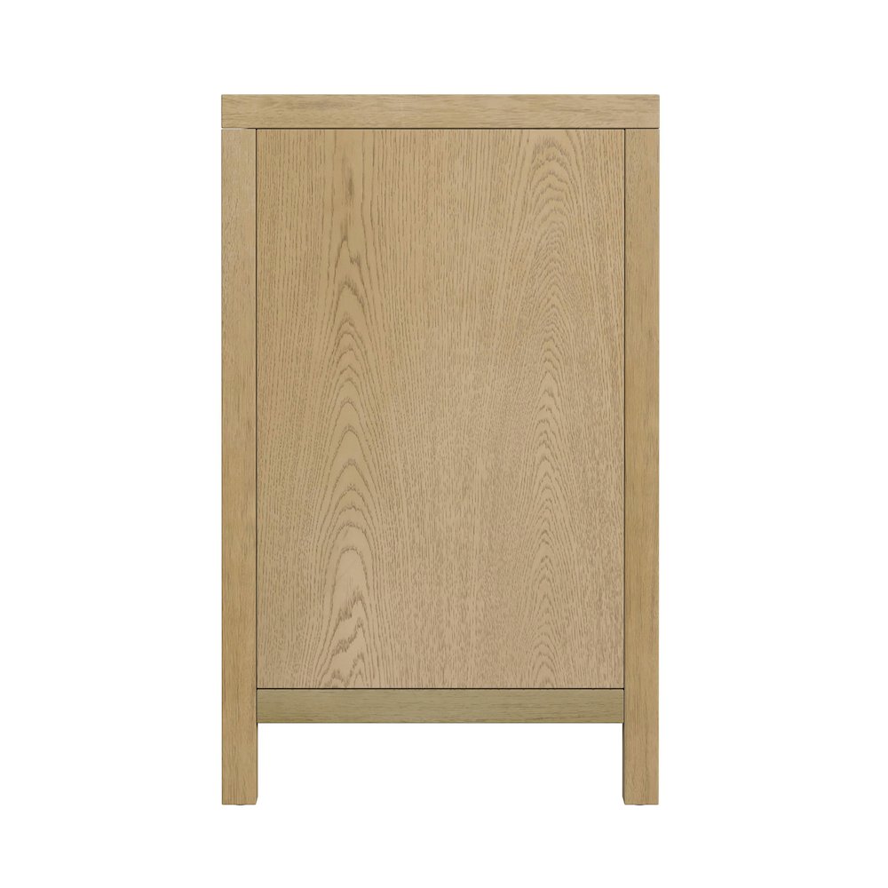 Nora 84 in. W Rectangular Wood 9 Drawer Dresser, Light Brown