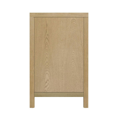 Nora 84 in. W Rectangular Wood 9 Drawer Dresser, Light Brown