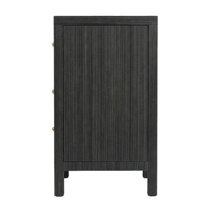 Nora 60 in. W Raffia 6 Drawer Dresser, Gray