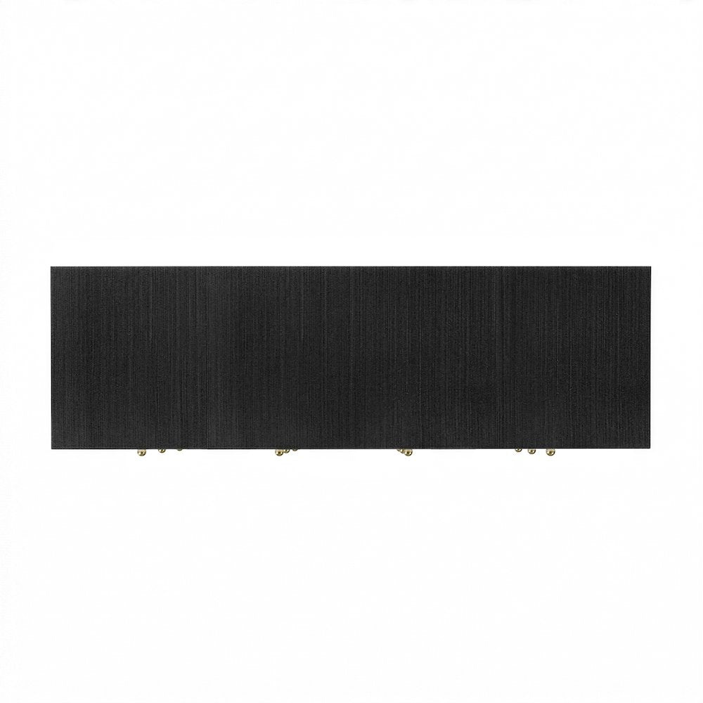 Nora 60 in. W Raffia 6 Drawer Dresser, Gray