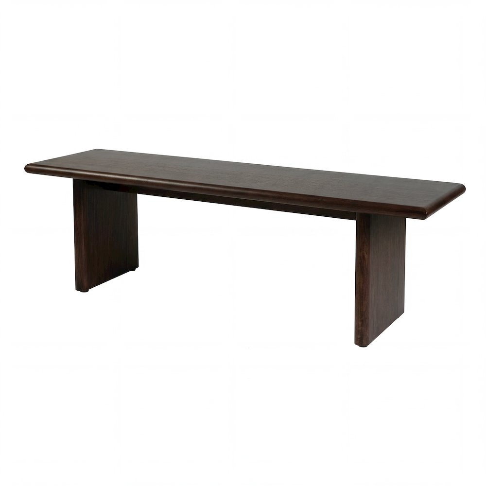Halmstad 64 in. W Wood Dining Bench, Brown