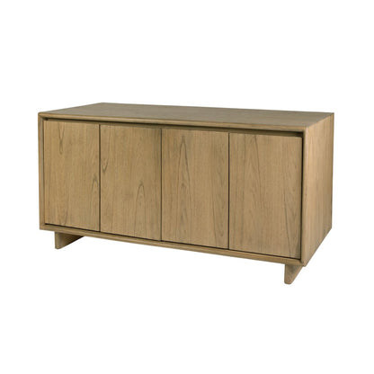 Halmstad 63 in. W Wood Sideboard with Interior Storage, Light Brown