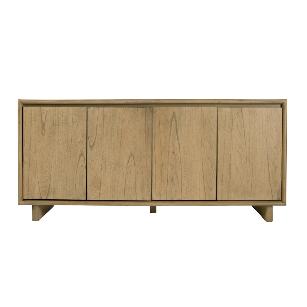 Halmstad 63 in. W Wood Sideboard with Interior Storage, Light Brown