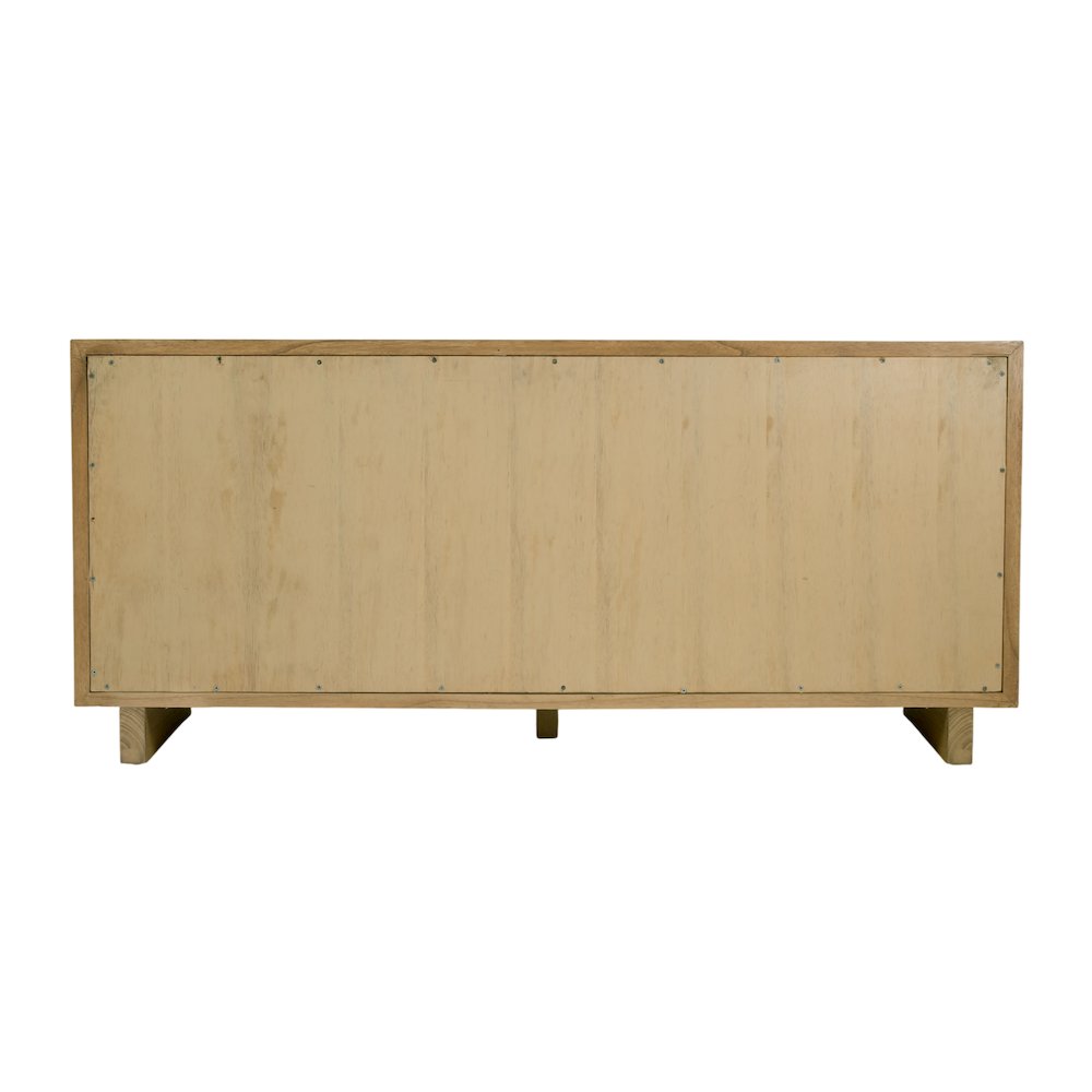 Halmstad 63 in. W Wood Sideboard with Interior Storage, Light Brown