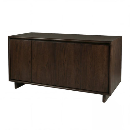 Halmstad 63 in. W Wood Sideboard with Interior Storage, Brown
