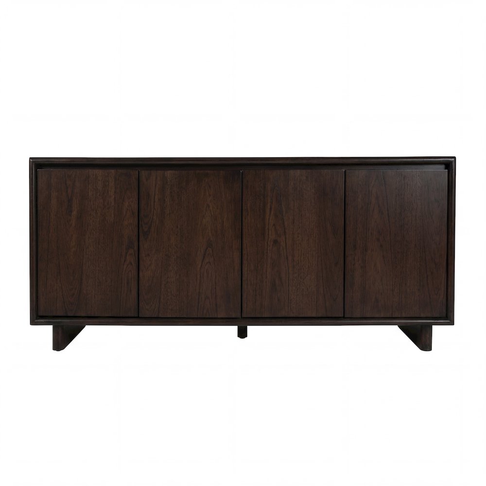 Halmstad 63 in. W Wood Sideboard with Interior Storage, Brown