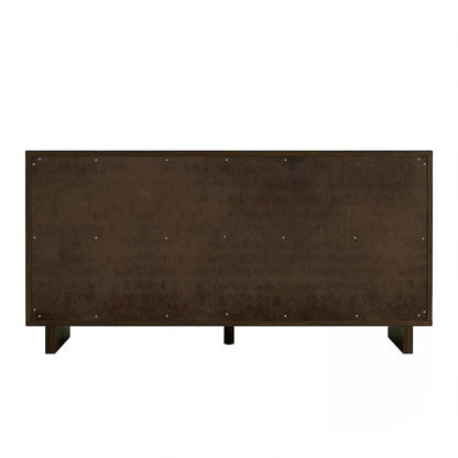 Halmstad 63 in. W Wood Sideboard with Interior Storage, Brown