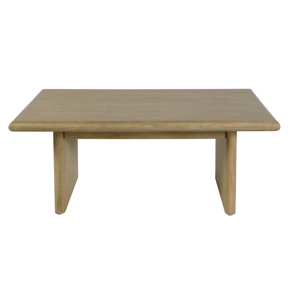 Halmstad 42 in. W Rectangular Wood Coffee Table, Light Brown