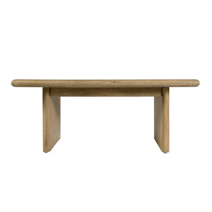 Halmstad 42 in. W Rectangular Wood Coffee Table, Light Brown
