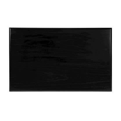 Halmstad 42 in. W Rectangular Wood Coffee Table, Black