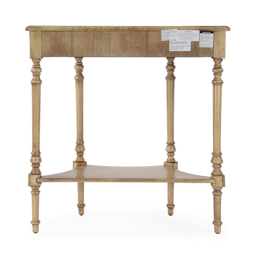 Danielle 30" Demilune Console Table, Beige