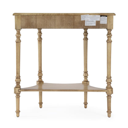 Danielle 30" Demilune Console Table, Beige