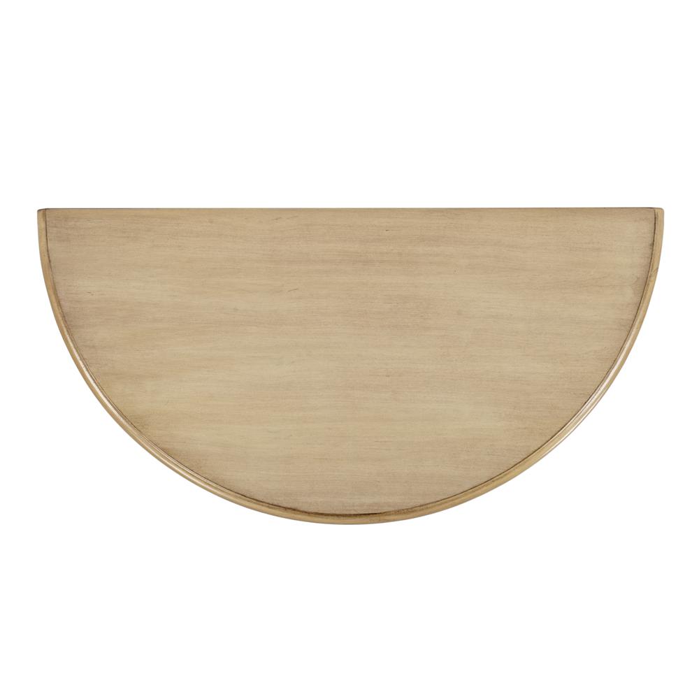 Danielle 30" Demilune Console Table, Beige