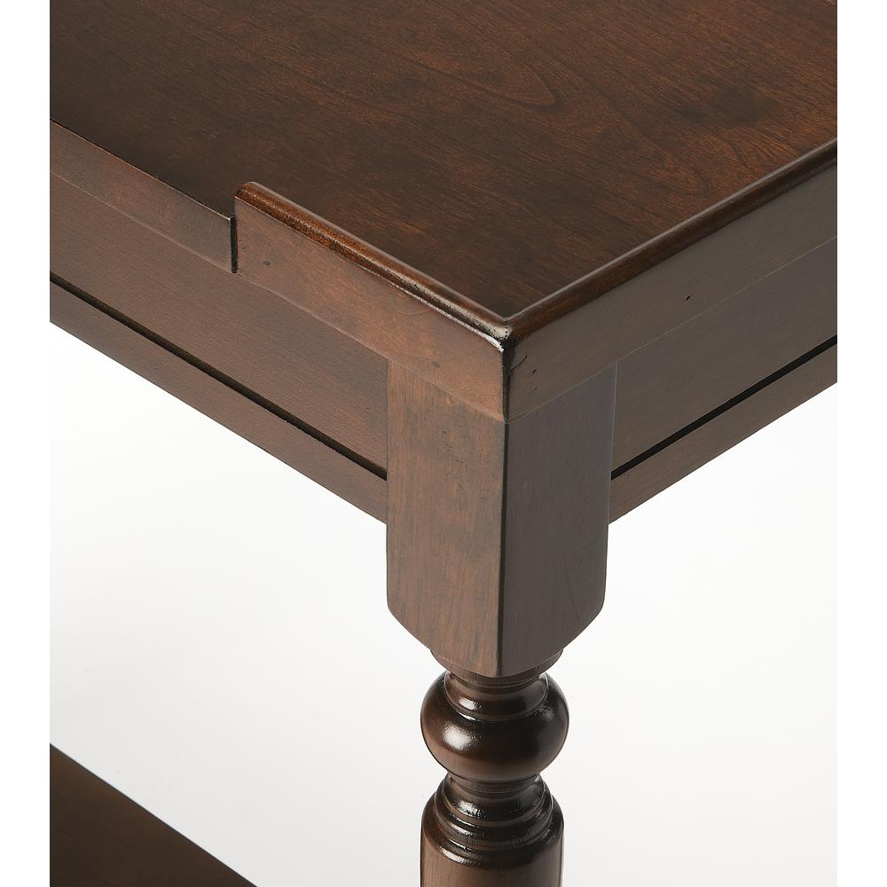 Aubrey Console Table, Dark Brown