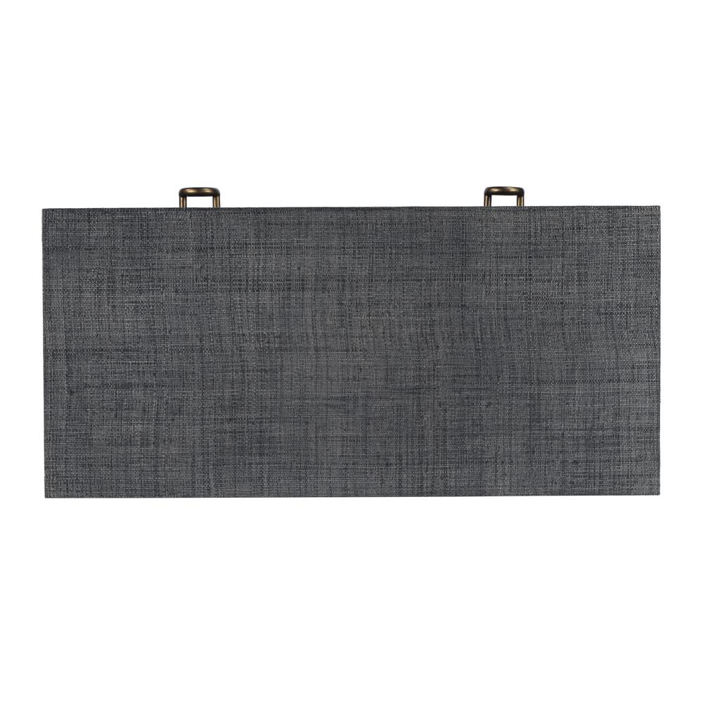 Chatham Raffia Console Table, Charcoal