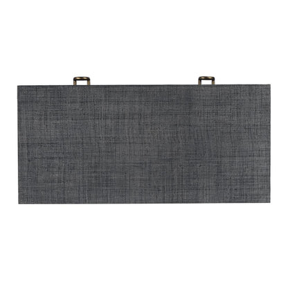 Chatham Raffia Console Table, Charcoal