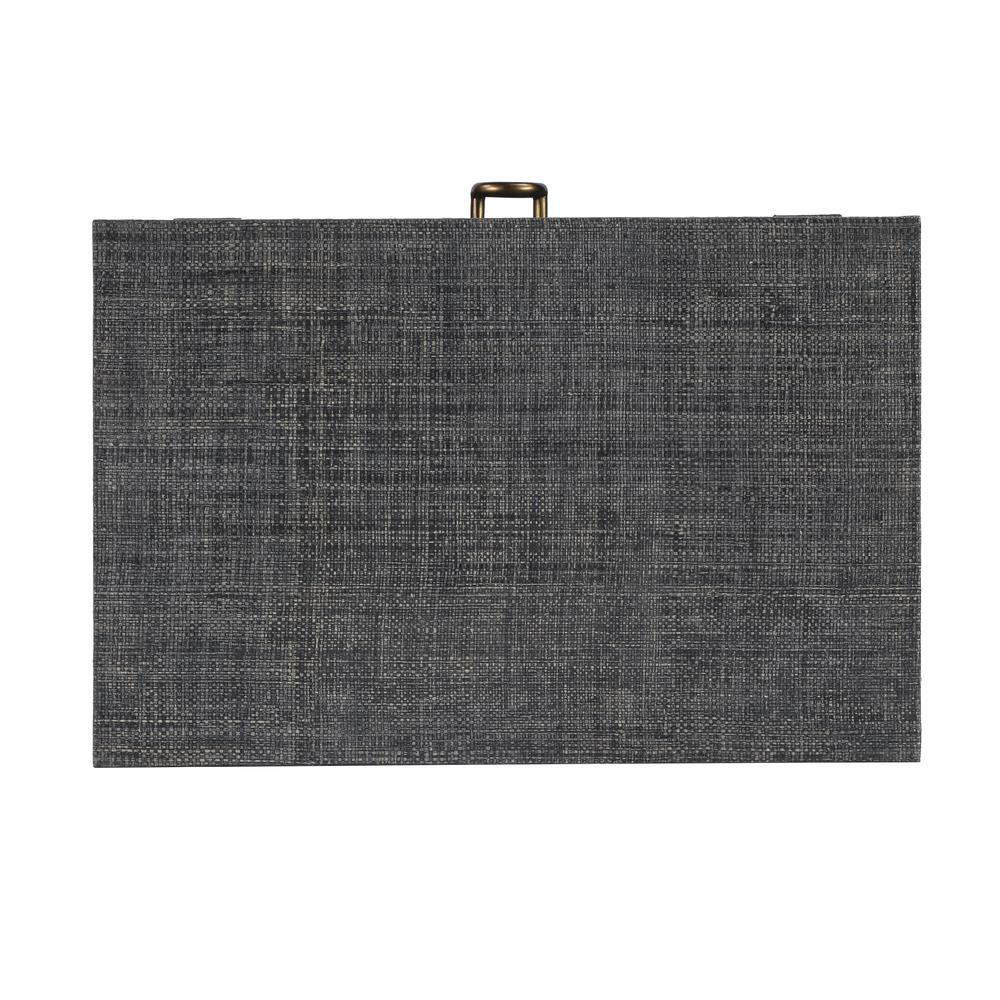 Chatham Raffia Nightstand, Charcoal