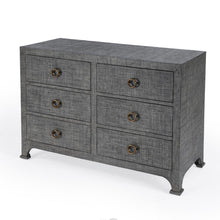 Elegant Gray 6 Drawer Dresser for Women’s Bedroom - Double Dresser
