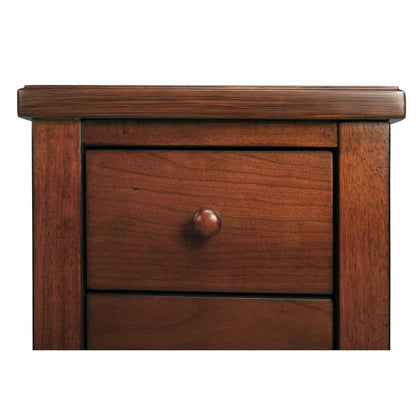 Kelton 4 Drawer Side Table, Medium Brown