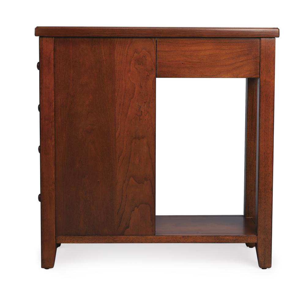Kelton 4 Drawer Side Table, Medium Brown