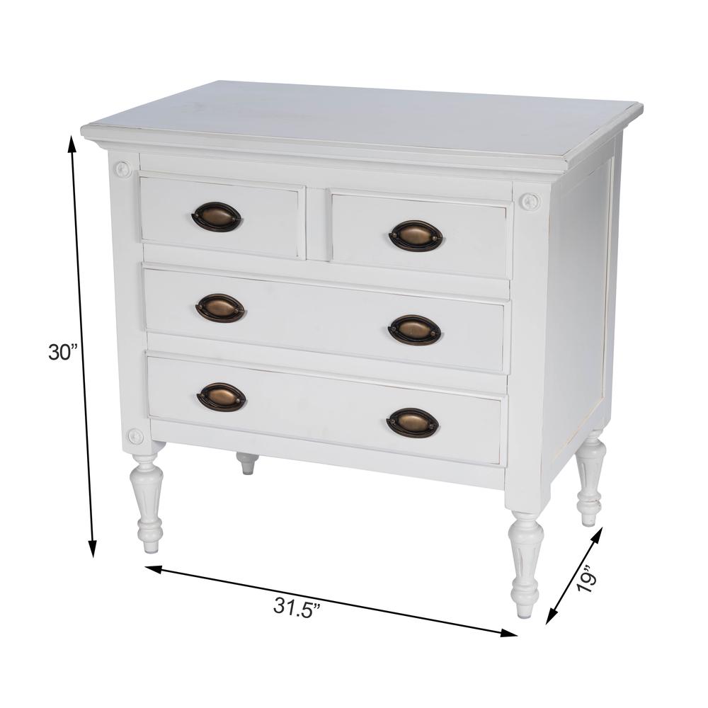 Easterbrook 4 Drawer Chest, White