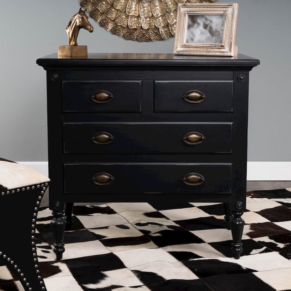 Easterbrook 4 Drawer Chest, Black