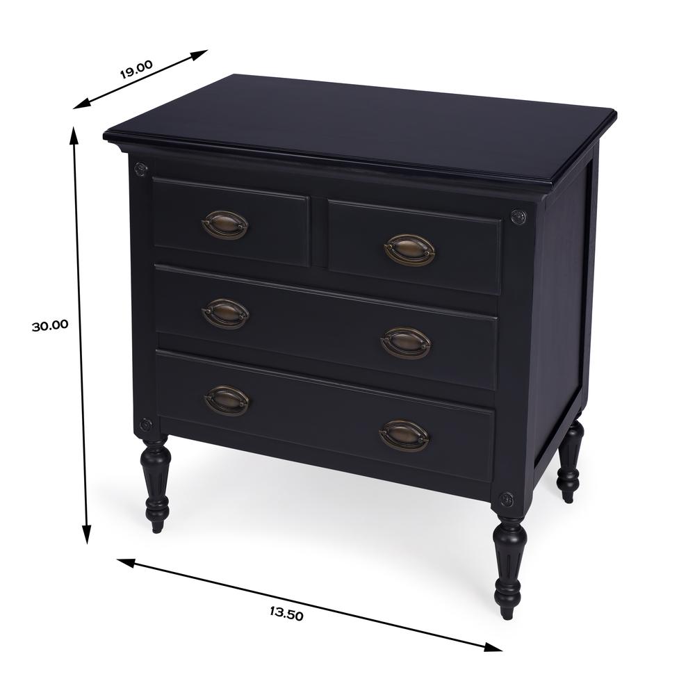 Easterbrook 4 Drawer Chest, Black