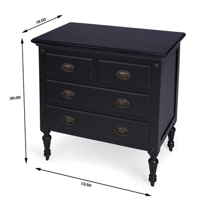 Easterbrook 4 Drawer Chest, Black