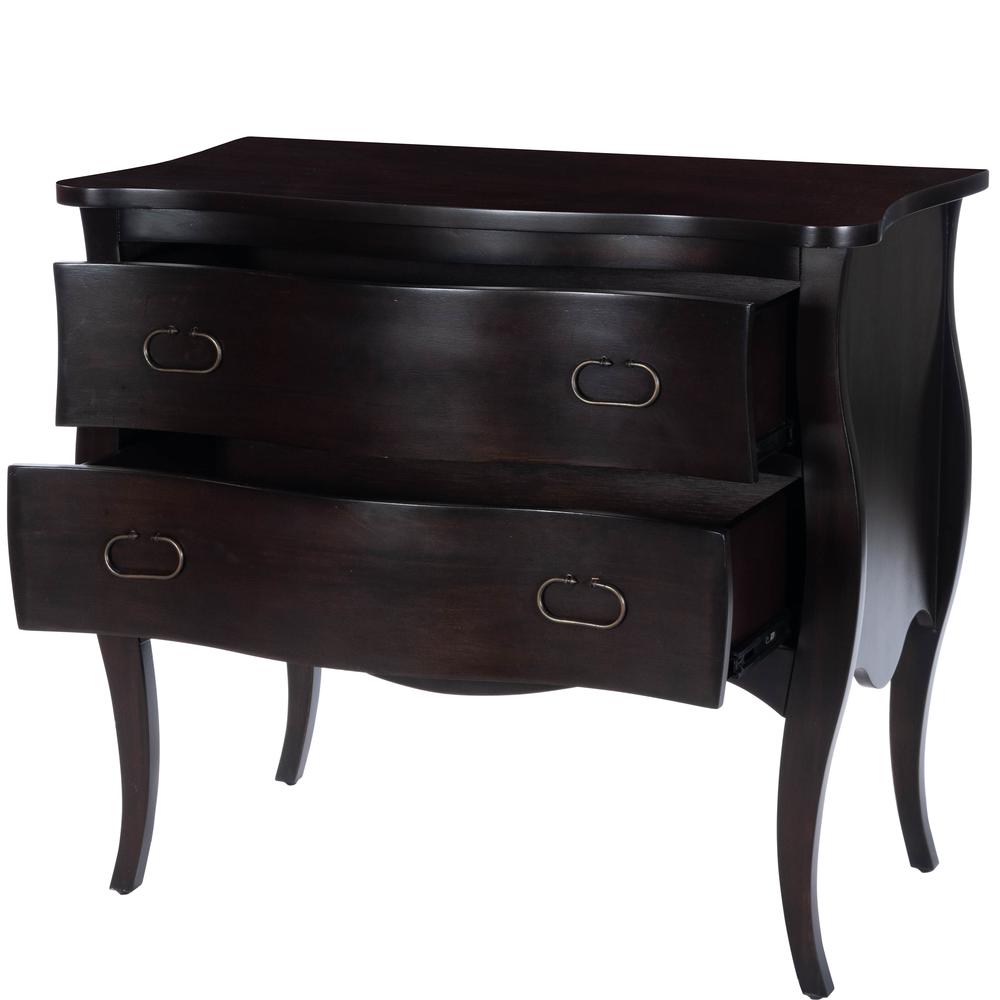Antiqued Walnut 3-Drawer Chest, Belen Kox