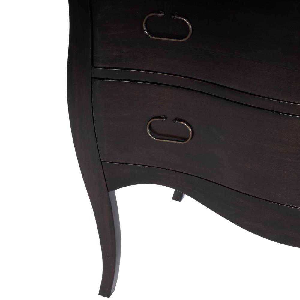 Antiqued Walnut 3-Drawer Chest, Belen Kox