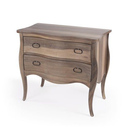 Rochelle Natural 2 Drawer Chest, Light Brown