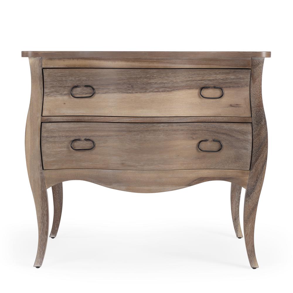 Rochelle Natural 2 Drawer Chest, Light Brown