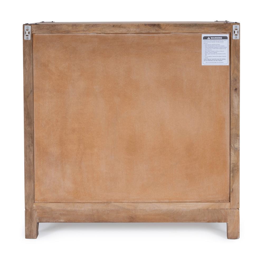 Forster Campaign 3 Drawer Dresser, Light Brown