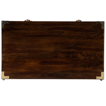 Forster Campaign 3 Drawer Dresser, Dark Brown