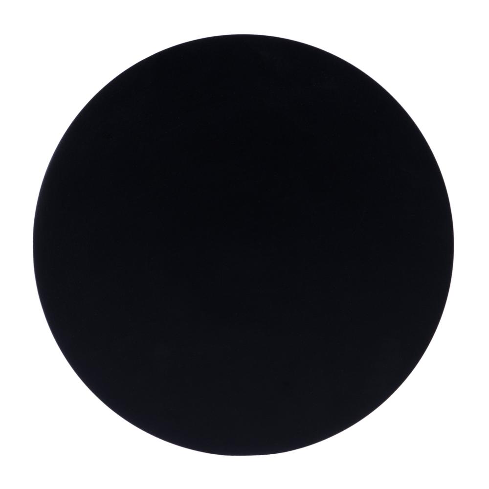 Zora Outdoor Round Pedestal Side Table, Black