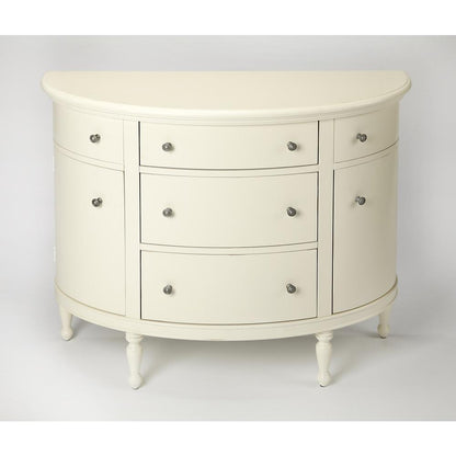 Bedford Demilune Console Table, White
