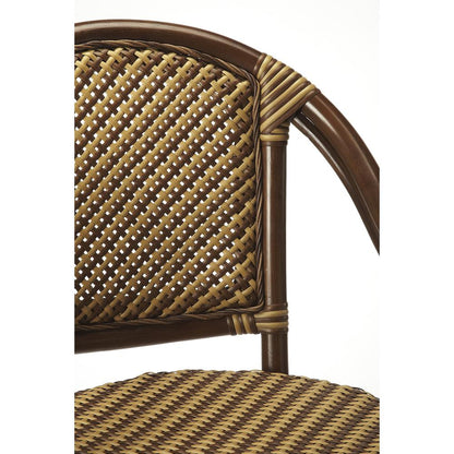 Renata Rattan 29.75" Bar Stool, Multi-Color