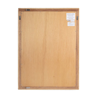 Hana Woven Rattan Wall Mirror, Light Brown