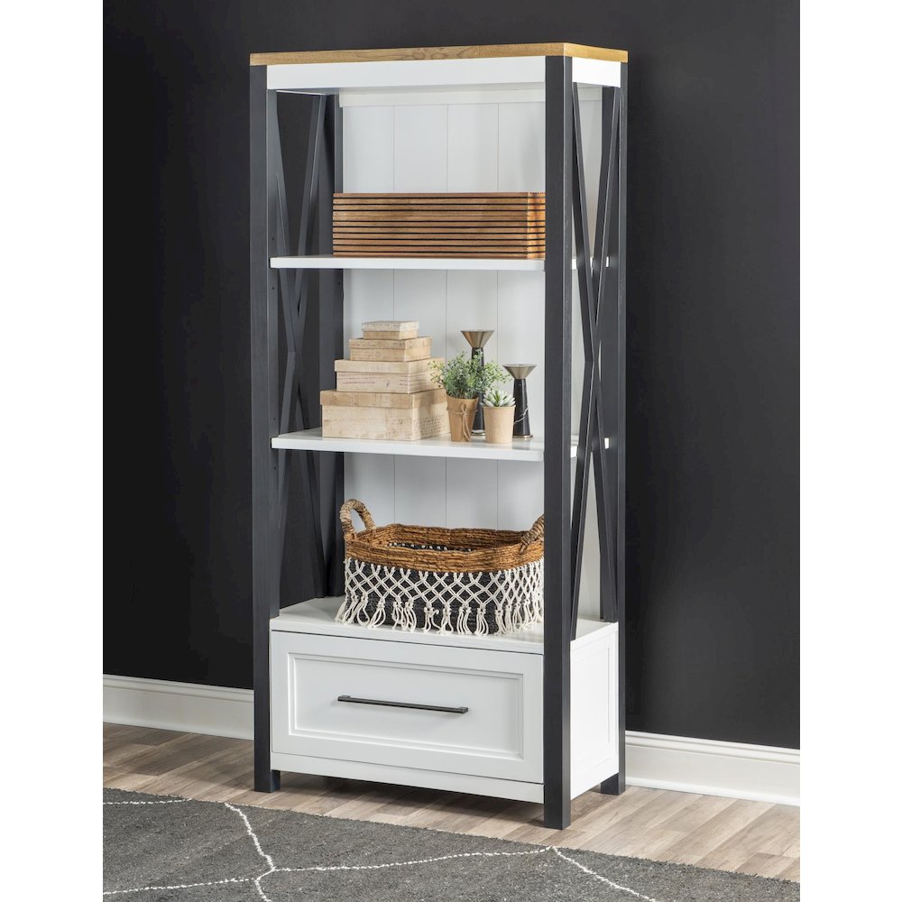 Franklin Etagere (3 Open Shelves, 1 Drawer)
