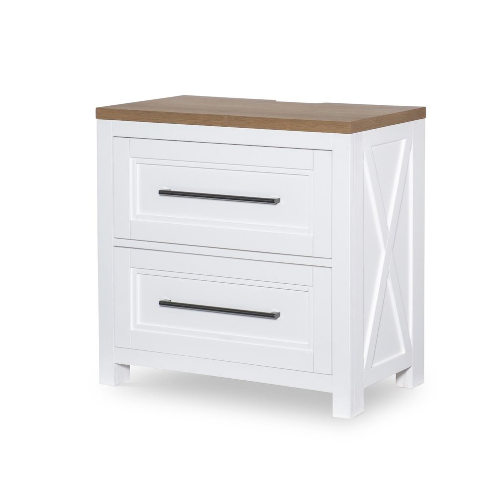 Franklin Nightstand - 2 Drawer with Outlets & USB Ports