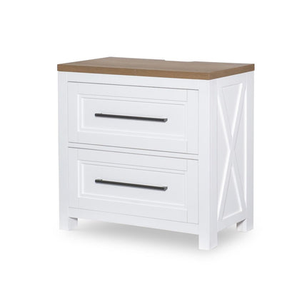 Franklin Nightstand - 2 Drawer with Outlets & USB Ports