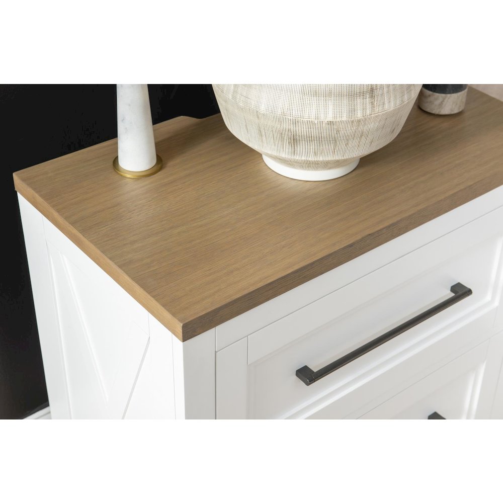 Franklin Nightstand - 2 Drawer with Outlets & USB Ports