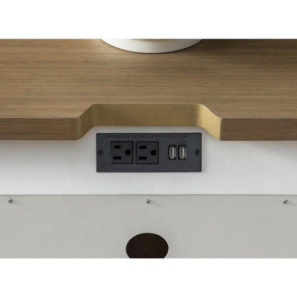 Franklin Nightstand - 2 Drawer with Outlets & USB Ports
