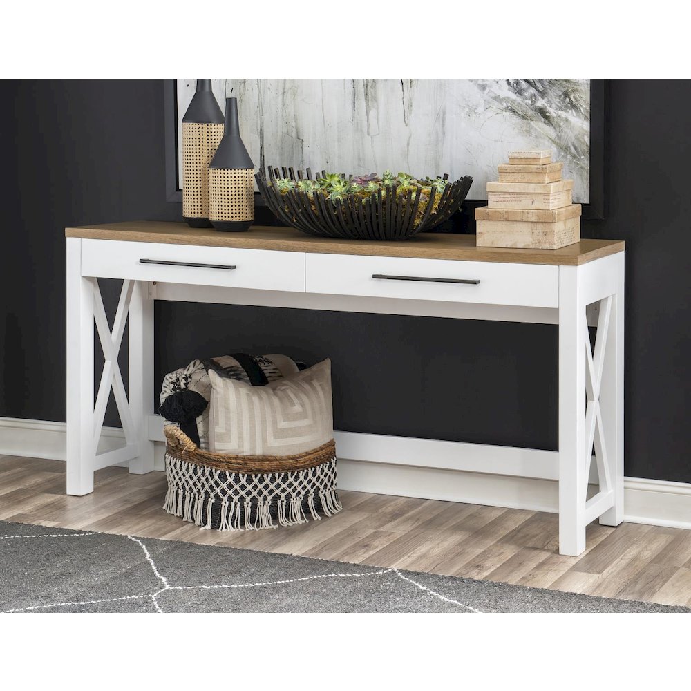 Franklin Sofa Table/Desk with Charging Station