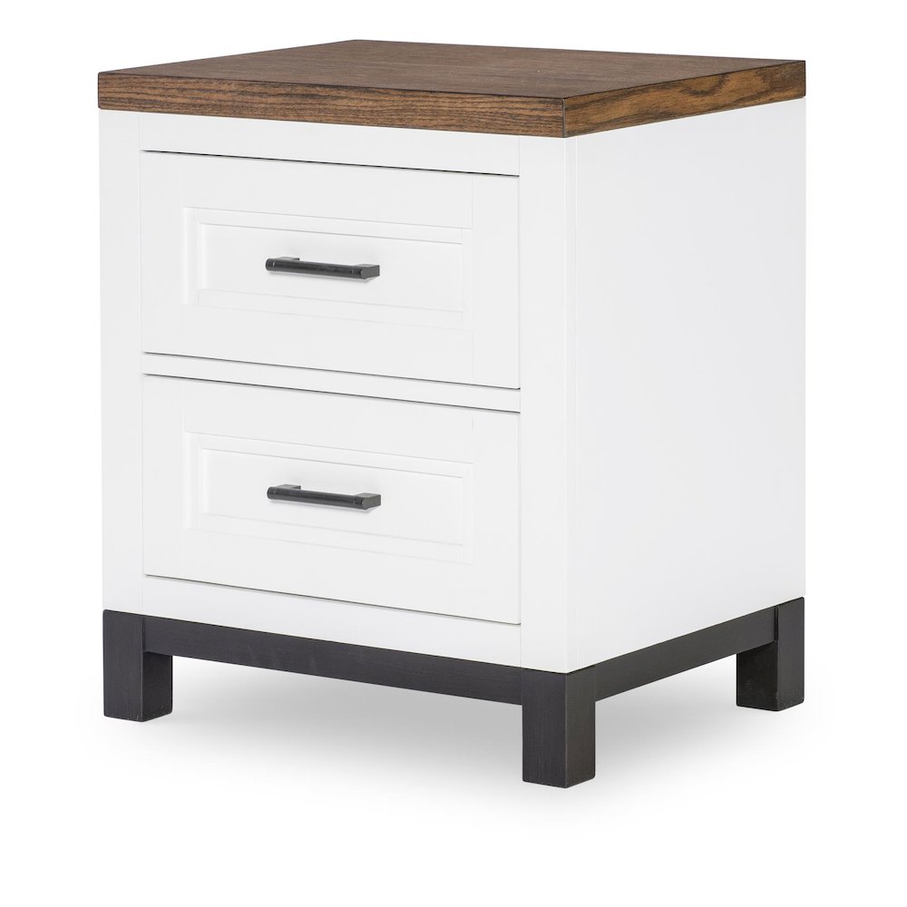 Dutton Nightstand with Power - 2 Drawers, Outlets, and USB Ports