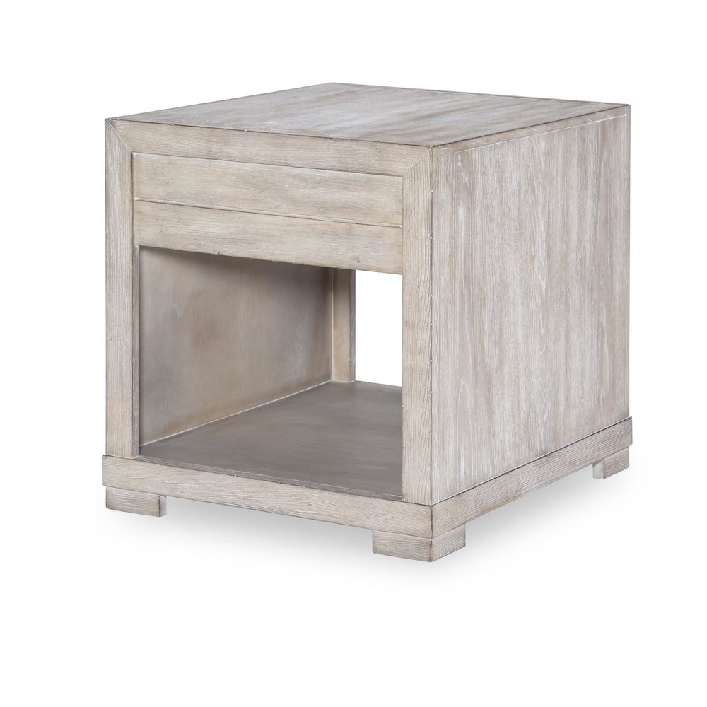 Westwood Square End Table (1 Drawer, 1 Open Shelf)